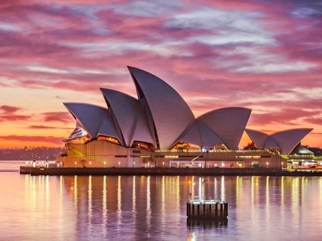 The opera house panoramic view, Sydney, Australia.