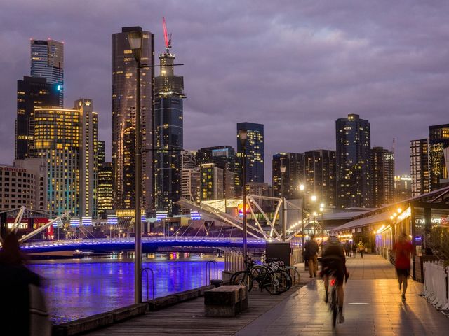 Melbourne city panoramic view, Melbourne, Australia.
