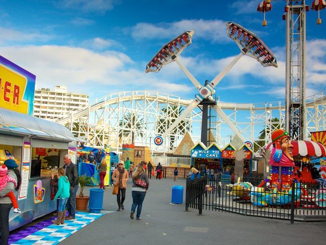 The Luna park panoramic view, Melbourne, Australia.