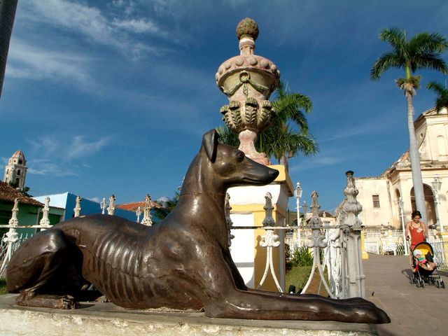 Trinidad mayor square panoramic view, Trinidad city