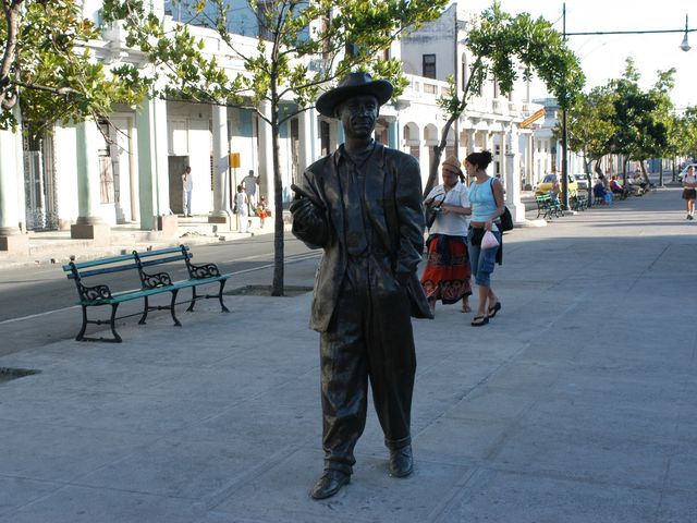 Monument to Benny Moré panoramic view, Cienfuegos city's boulevard