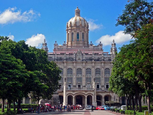 The President Palace museum panoramic view, Old Havana, Havana, Cuba.