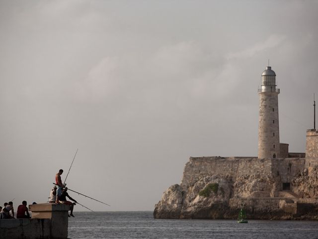 Los Tres Reyes del Morro castle panoramic view, Old Havana, Havana, Cuba.