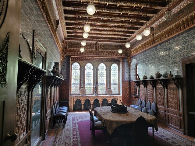 Palace of Prince Mohamed Ali interior view, Cairo, Egypt.