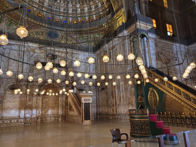 The Alabaster Mosque (Mosque of Muhammad Ali), panoramic view, Cairo, Egypt.