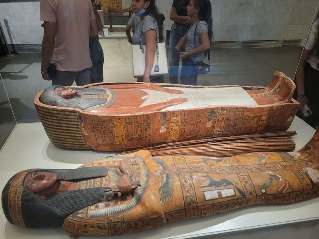 National Museum of Egyptian Civilization interior view, Cairo, Egypt.