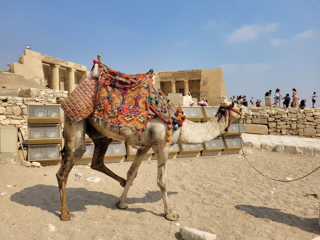 The Pyramids of Giza panoramic view, Giza, Cairo, Egypt.