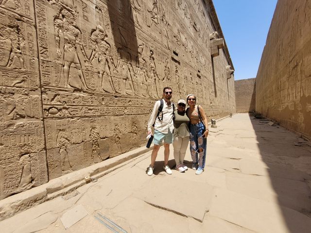 Temple of the God Horus panoramic view, Edfu, Egypt.