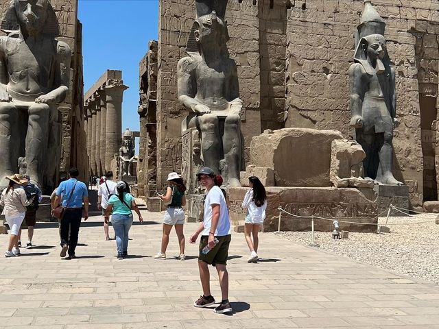The Luxor Temple panoramic view, Luxor, Egypt.