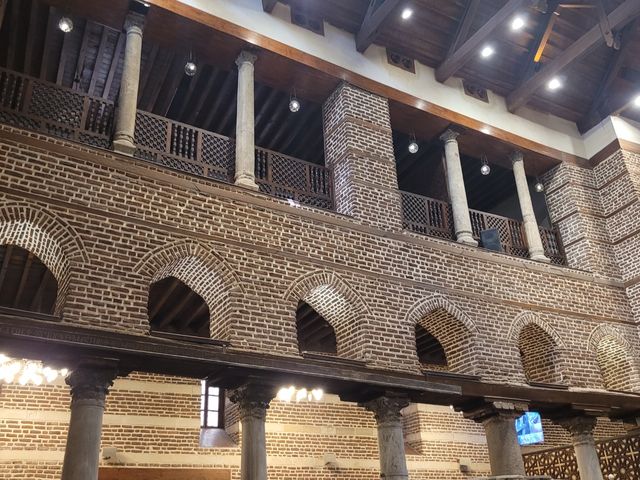 Saint George's Church interior view, Coptic Quarter, Cairo, Egypt.