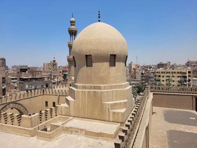 Al-Hakim Mosque panoramic view, Cairo, Egypt.