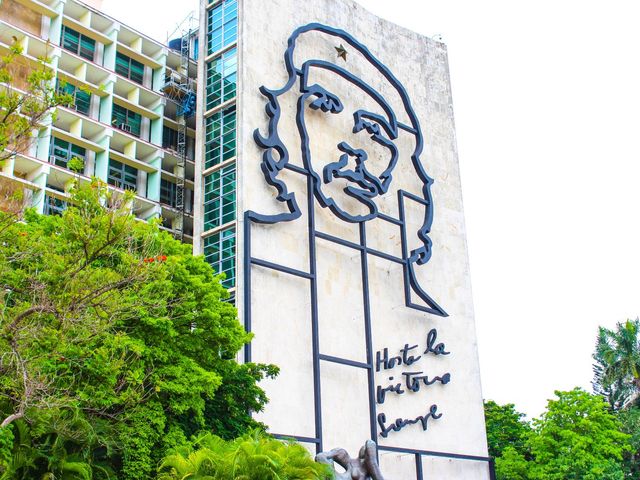 Che Guevara at José Martí revolution square, Havana city