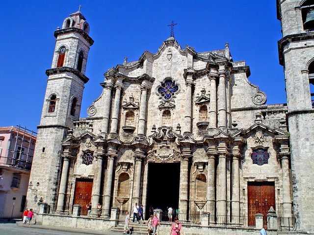 The Cathedral of Havana panoramic view, Old Havana, Havana, Cuba.