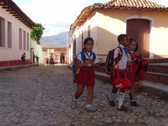 Children's at Trinidad old city, Sancti Spíritus