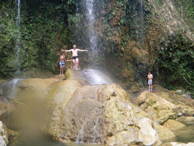 Stunning 21-meter-high Soroa waterfall view, Soroa natural park, Artemisa, Cuba.