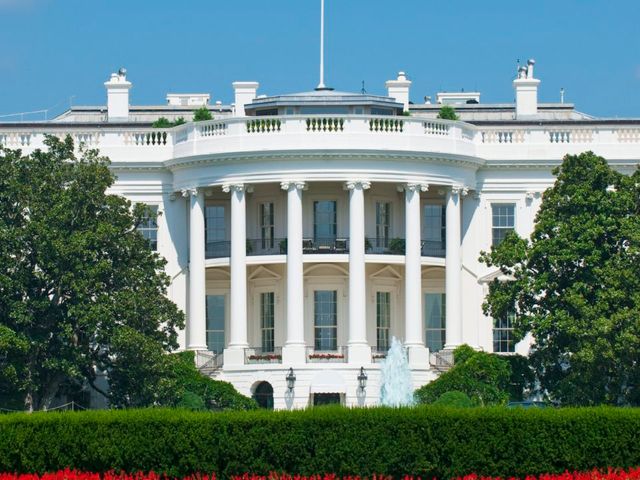 The White House panoramic view, WASHINGTON D.C., Washington state, United States of America.