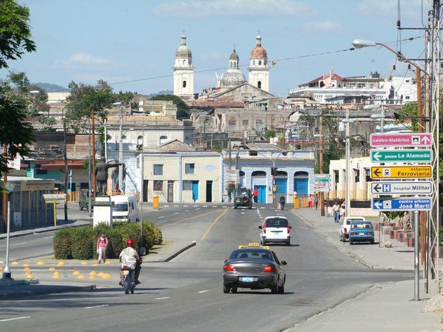 Santiago de Cuba city panoramic view