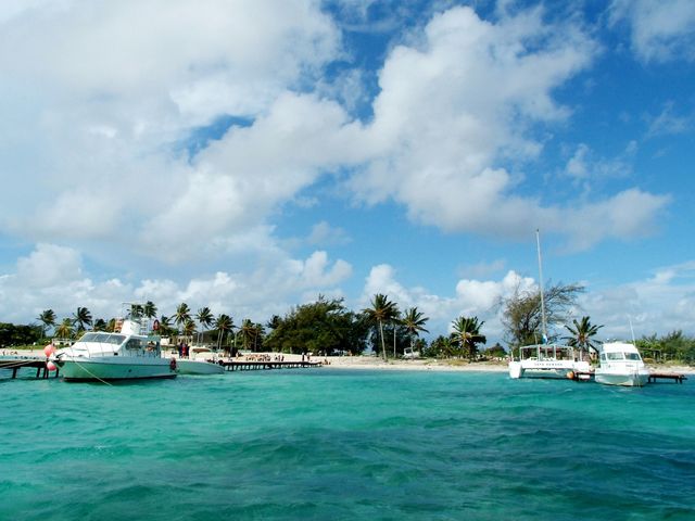 Santa Lucía beach and Marlin marina panoramic view, Camagüey
