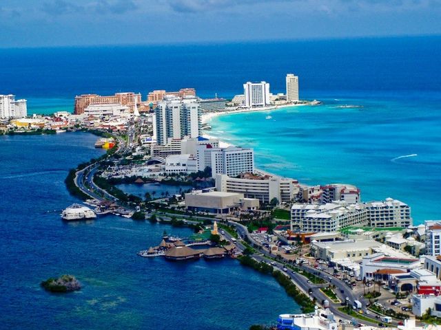 Cancún city panoramic view, México