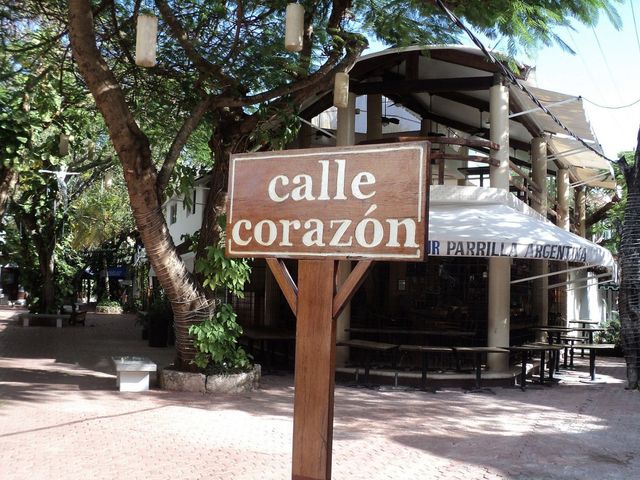 Playa del Carmén town panoramic view city, México