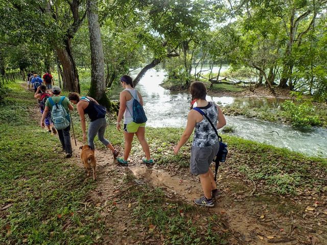 Trekking tour at Caye Caulker, Belize