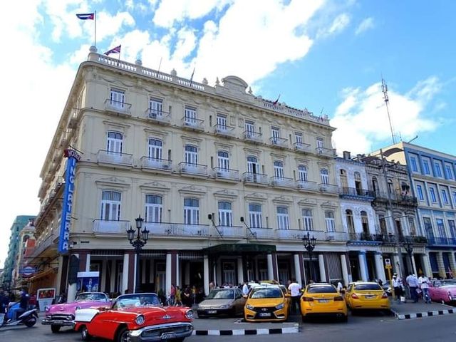 The Inglaterra hotel panoramic view, Vedado, Havana, Cuba.