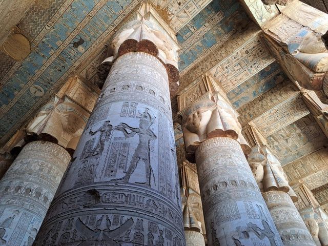 Dendera Temple panoramic view, Luxor, Egypt.