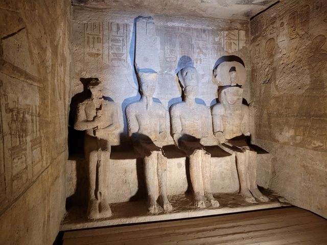 Temple of Abu Simbel panoramic view, Egypt.