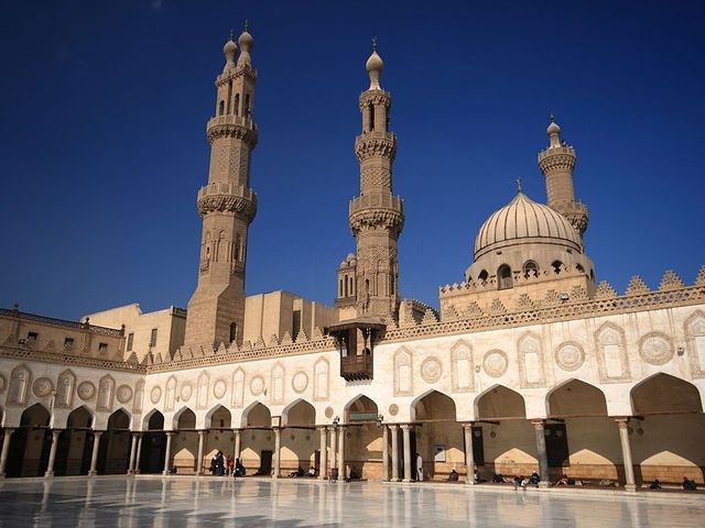 Al Azhar Mosque panoramic view, Cairo, Egypt.