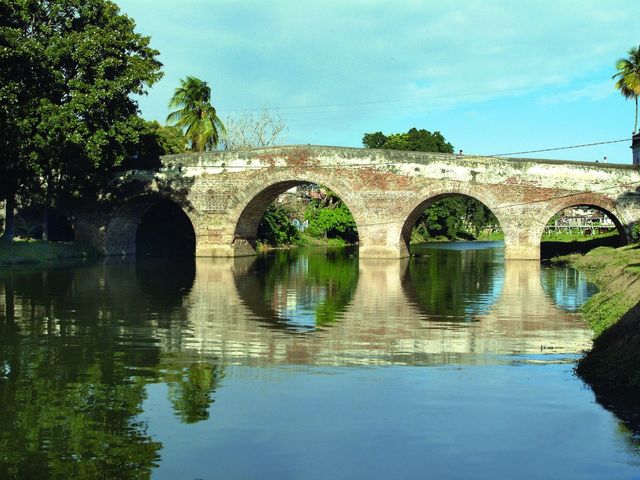 Bridge of Yayabo river panoramic view, Sancti Spíritus city