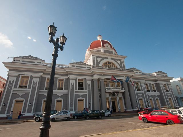 The Goverment Palace panoramic view, Cienfuegos, Cuba.