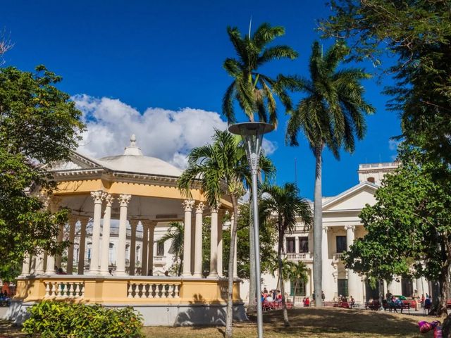 Leoncio Vidal central park panoramic view, Santa Clara, Villa Clara, Cuba.
