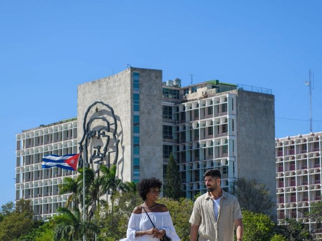 The José Martí Revolution square panoramic view, Vedado, Havana, Cuba.
