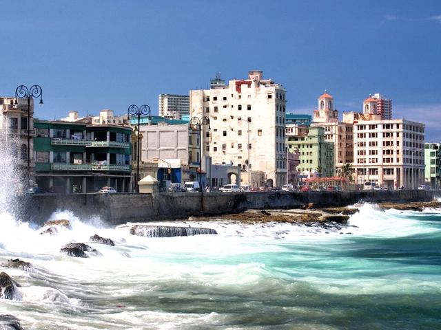 The Malecon of Havana panoramic view, Havana, Cuba.