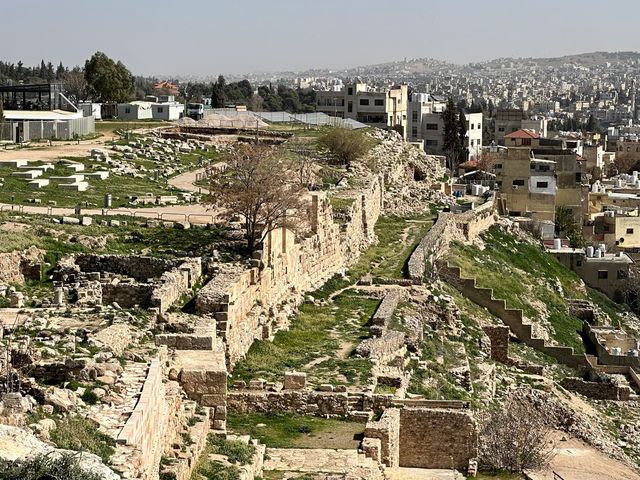 Amman Citadel panoramic view, Amman, Jordan. 