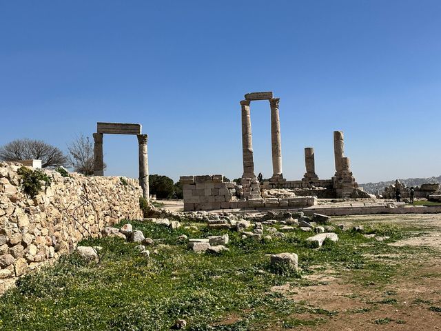 Amman Citadel panoramic view, Amman, Jordan. 
