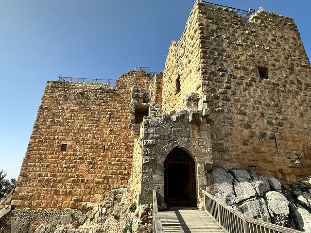 Ajloun Castle (Ajlun) panoramic view, Jordan. 
