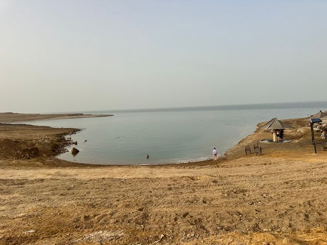 Dead Sea, the deepest hypersaline lake in the world, Jordan.
