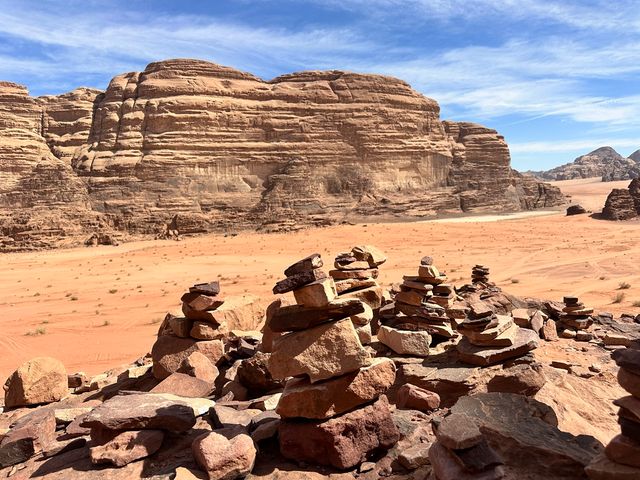 Wadi Rum Protected Area panoramic view, Jordan.