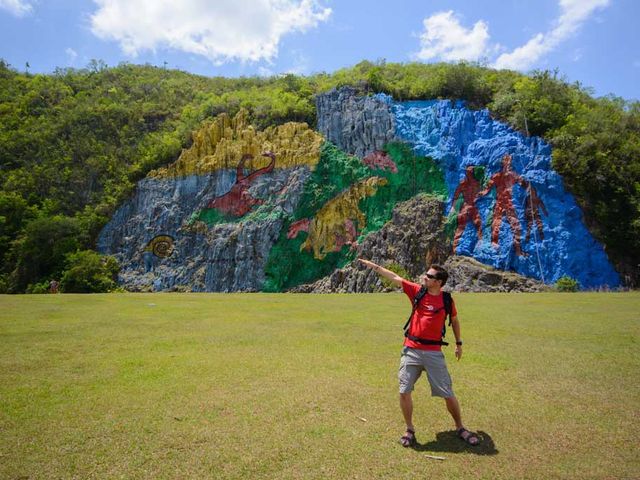 The Prehistoric mural panoramic view, Viñales valley