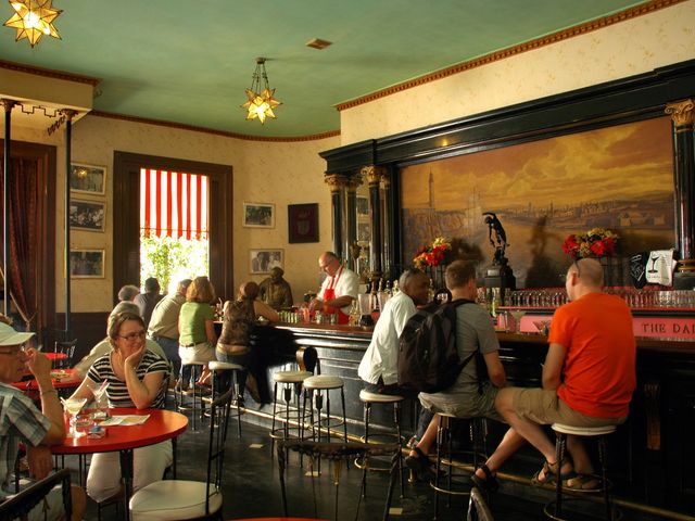 El Floridita restaurant panoramic view, Havana city