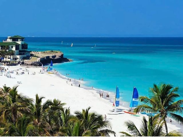 Varadero beach panoramic view, Varadero, Matanzas, Cuba.