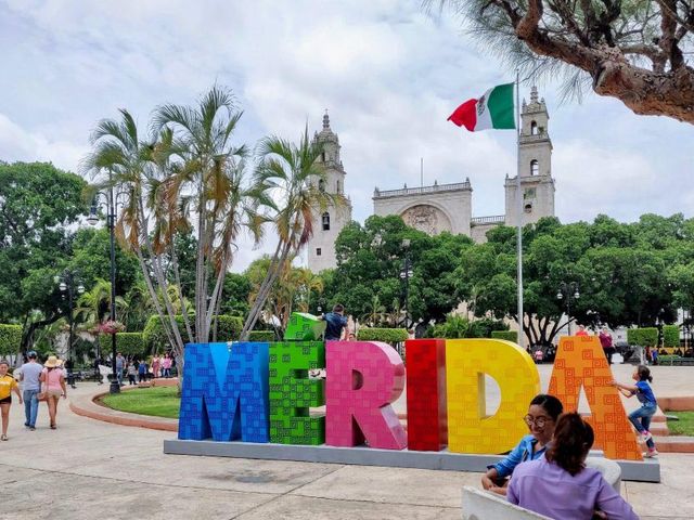 Merida city panoramic view, Merida, Mexico.