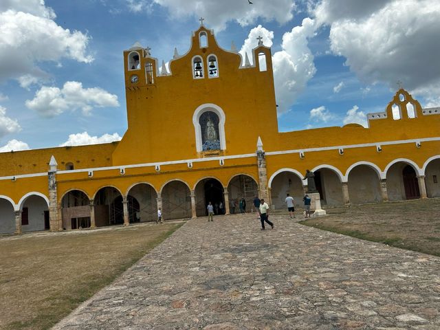 Convent of Saint Anthony of Padua (San Antonio de Padua) panoramic view, Izama, Yucatan, Mexico.