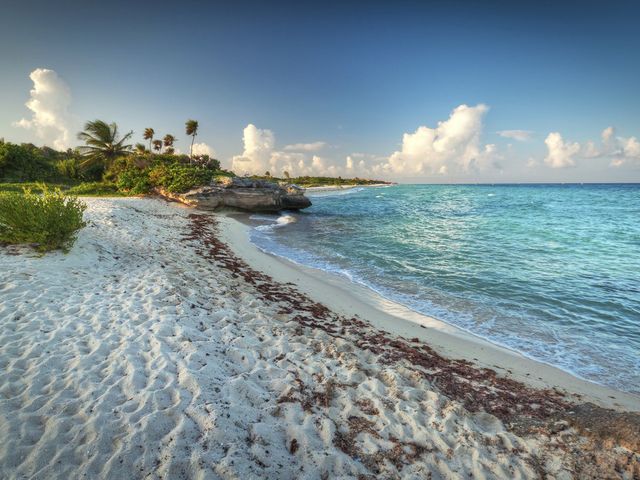 Playa del Carmen panoramic view, Quintana Roo, Mexico.