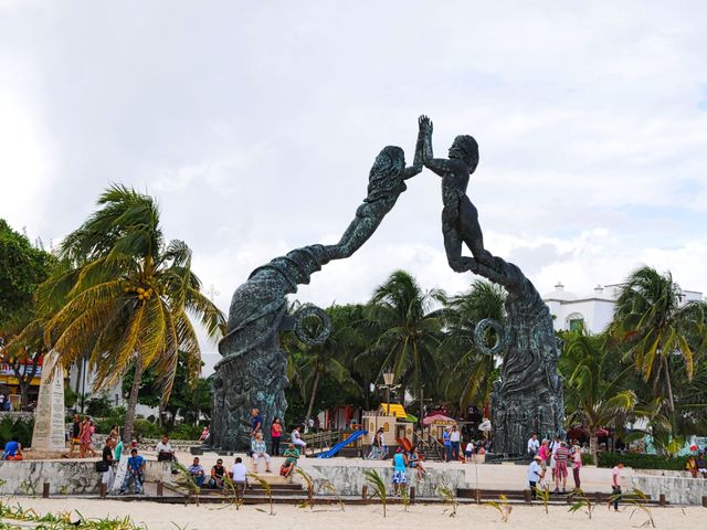 Playa del Carmen panoramic view, Quintana Roo, Mexico.