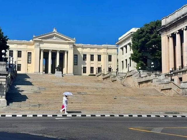The University of Havana panoramic view, Vedado, Havana, Cuba.