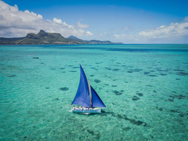 Island of Mauritius panoramic view, Mauritius, Africa.