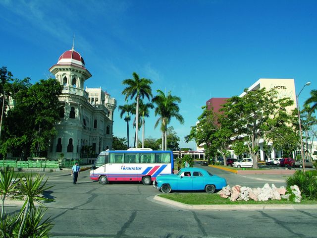 Palacio de Valle and Jagua hotel panoramic view, Cienfuegos city