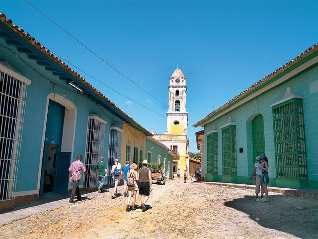 Trinidad old city panoramic view.